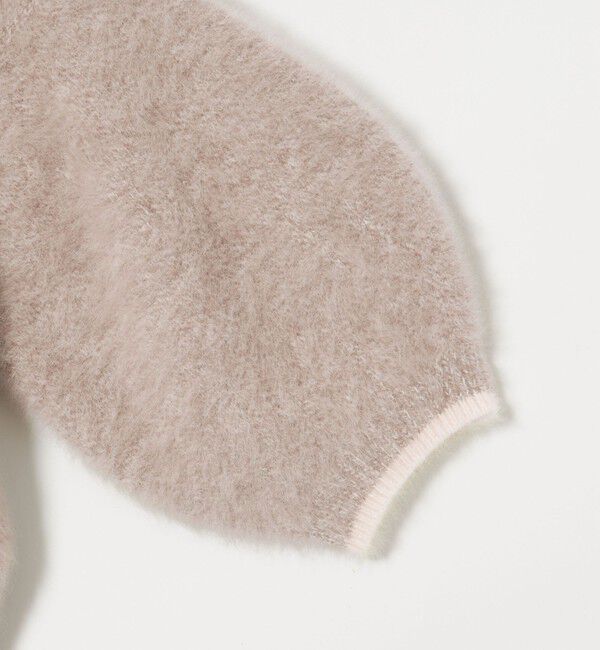 UNITED ARROWS「フォックスカシミヤ パフ ハーフスリーブ ニット」|ニット・セーター|