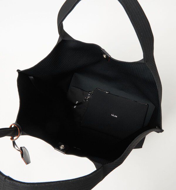 UNITED ARROWS「＜hALON＞ストライプ ニット トートバッグL」|トートバッグ|