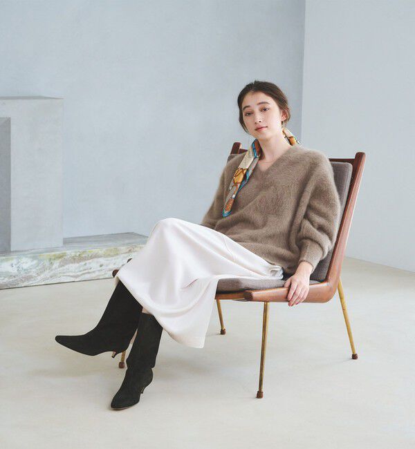 UNITED ARROWS「フォックスカシミヤ Vネック ニット」|ニット・セーター|