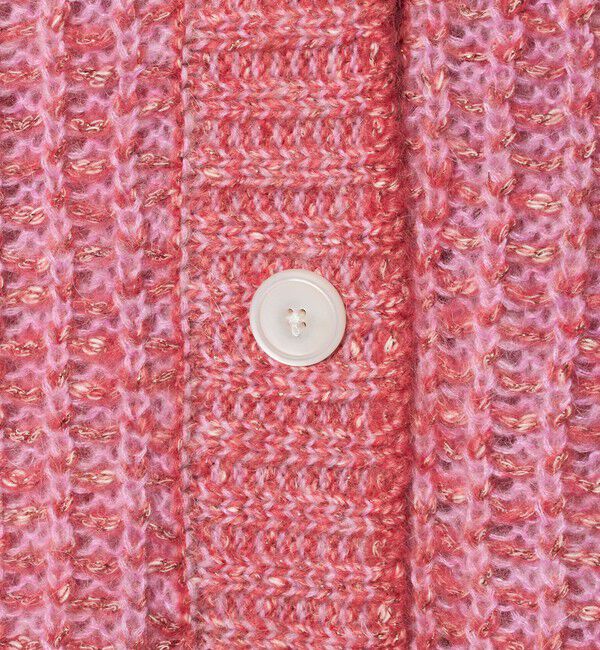 UNITED ARROWS「カラーミックス インレイド カーディガン」|カーディガン|