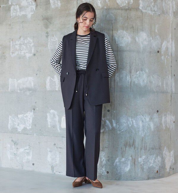 UNITED ARROWS green label relaxing「ツイードライク ジレ マシンウォッシャブル 帯電防止」|ベスト・ジレ|