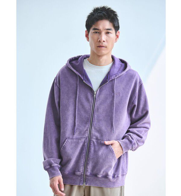 UNITED ARROWS green label relaxing「【別注】＜SCREEN STARS＞GLR フェード スウェット フルジップ フーディー パーカー」|パーカー|PURPLE