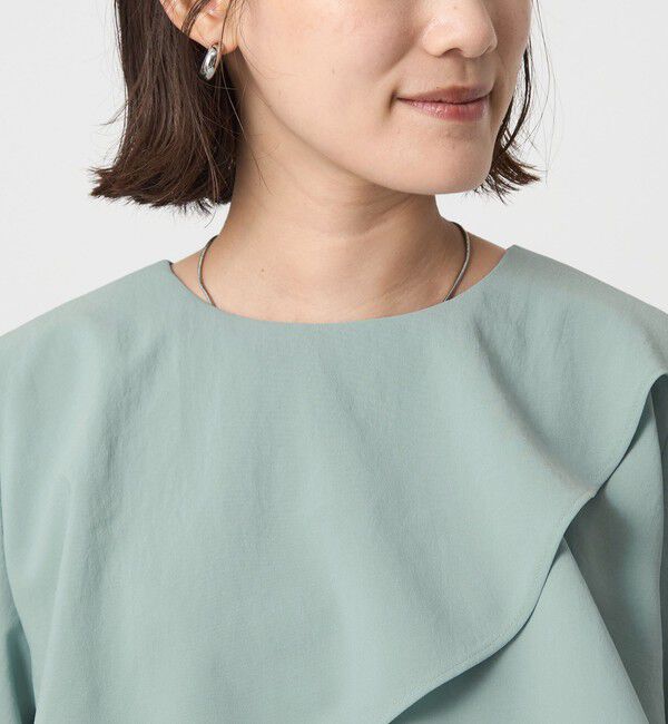 UNITED ARROWS green label relaxing「ケープ ロングスリーブ ブラウス」|シャツ・ブラウス|