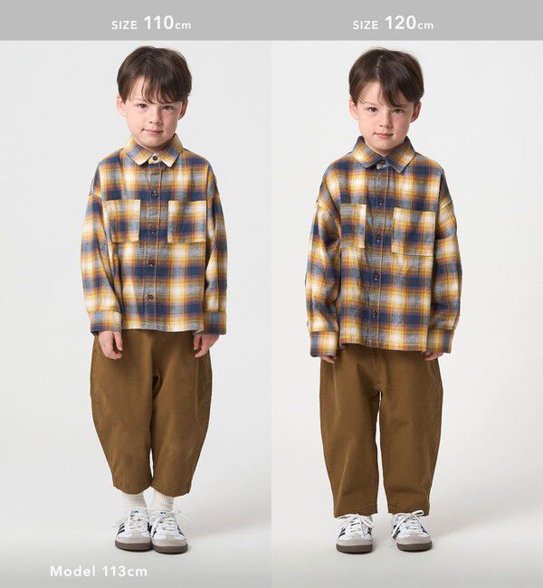 UNITED ARROWS green label relaxing「オンブレチェック シャツ / キッズ  100cm-160cm」|シャツ・ブラウス|