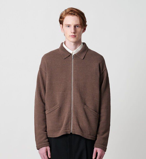BEAUTY&YOUTH UNITED ARROWS「スラビー ポロニット ジャケット」|カーディガン|