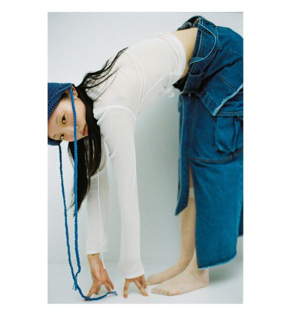 Ray BEAMS 「テレコ リブ クルーネック トップス」|Tシャツ・カットソー|