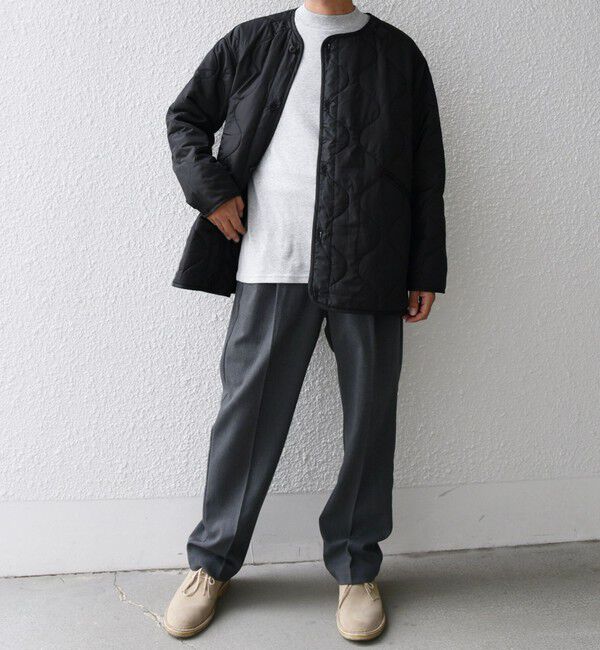 SHIPS any「【SHIPS any別注】GOLDEN MILLS: 3WAY キルトライナー レイヤード ショート モッズ ブルゾン◇」|ブルゾン・スタジャン|