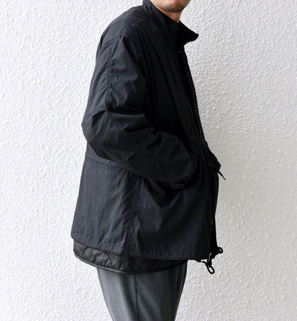 SHIPS any「【SHIPS any別注】GOLDEN MILLS: 3WAY キルトライナー レイヤード ショート モッズ ブルゾン◇」|ブルゾン・スタジャン|