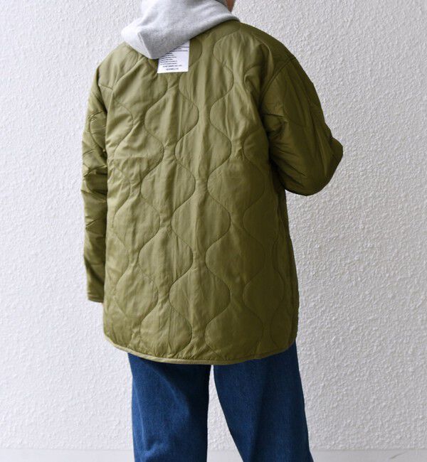 SHIPS any「【SHIPS any別注】GOLDEN MILLS: 3WAY キルトライナー レイヤード ショート モッズ ブルゾン◇」|ブルゾン・スタジャン|