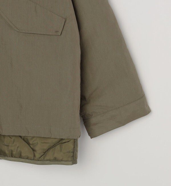 SHIPS any「【SHIPS any別注】GOLDEN MILLS: 3WAY キルトライナー レイヤード ショート モッズ ブルゾン◇」|ブルゾン・スタジャン|