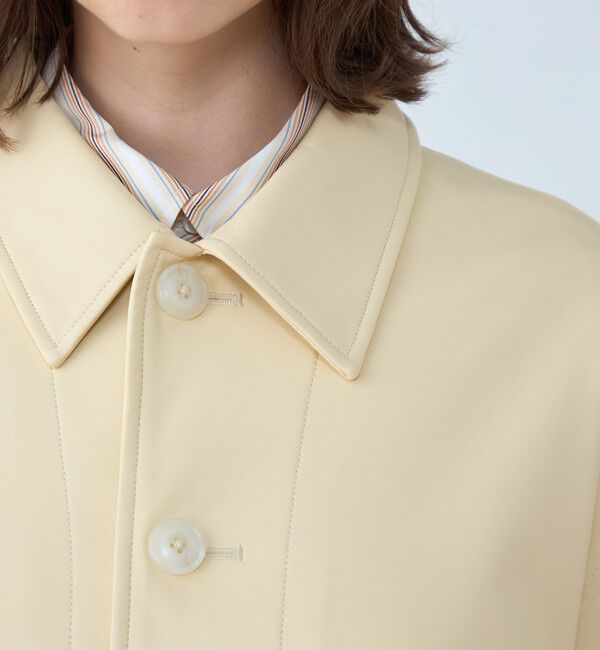 MACPHEE「レザーライク カバーオール」|ブルゾン・スタジャン|