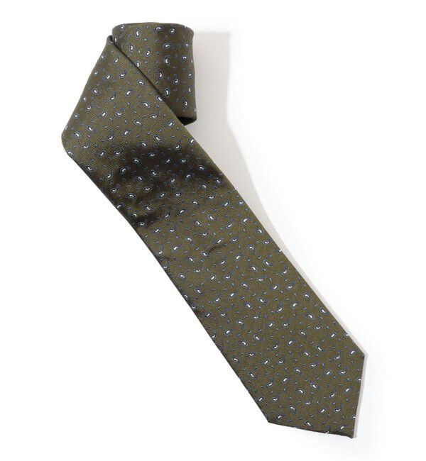 TOMORROWLAND GOODS「TOMORROWLAND シルクジャガード ペイズリーネクタイ」|ネクタイ・蝶ネクタイ|53 グリーン