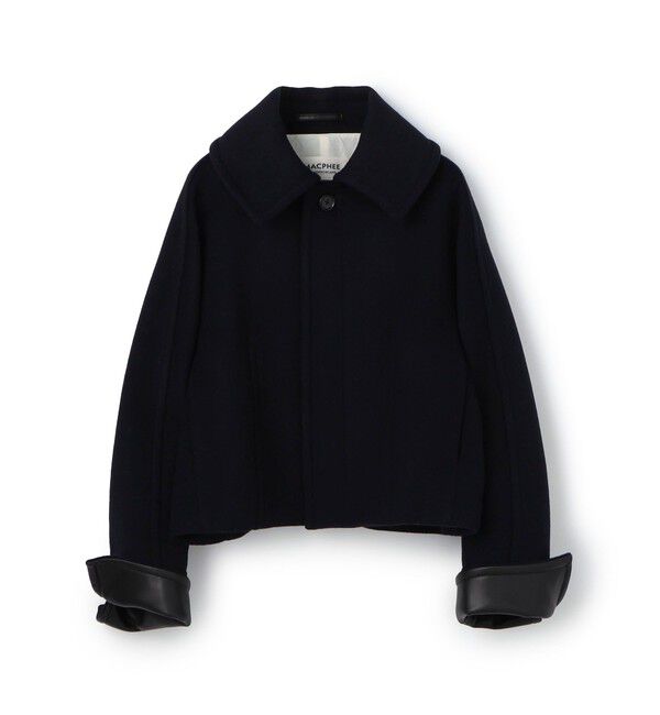 MACPHEE「メルトンビーバー ショートコート」|その他|69 ネイビー