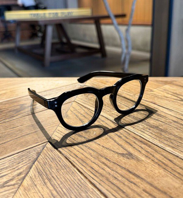 fredy emue「【haruセレクト】ブラック太フレームメガネ」|メガネ|