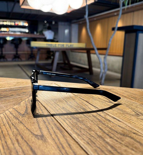 fredy emue「【haruセレクト】ブラック太フレームメガネ」|メガネ|