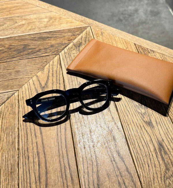 fredy emue「【haruセレクト】ブラック太フレームメガネ」|メガネ|