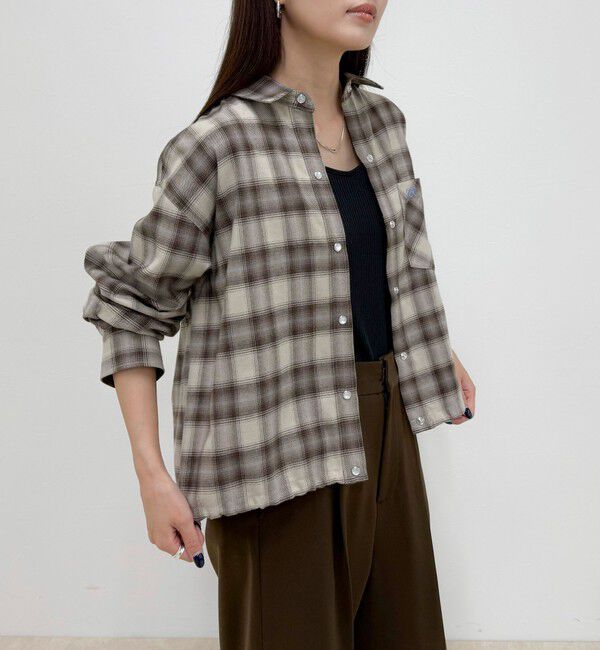 fredy emue「オンブレーチェックシャツブルゾン」|シャツ・ブラウス|