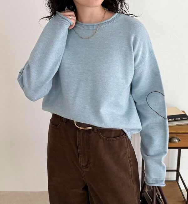 fredy emue「ハートステッチニットプルオーバー」|ニット・セーター|