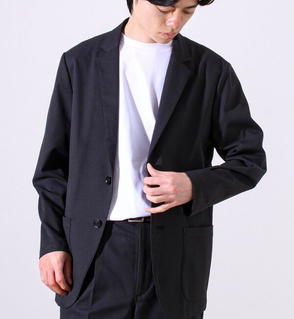 GLOSTER「【SOLOTEX＋HEAT ENERGY】【セットアップ対応】テーラードジャケット」|テーラードジャケット|ブラック