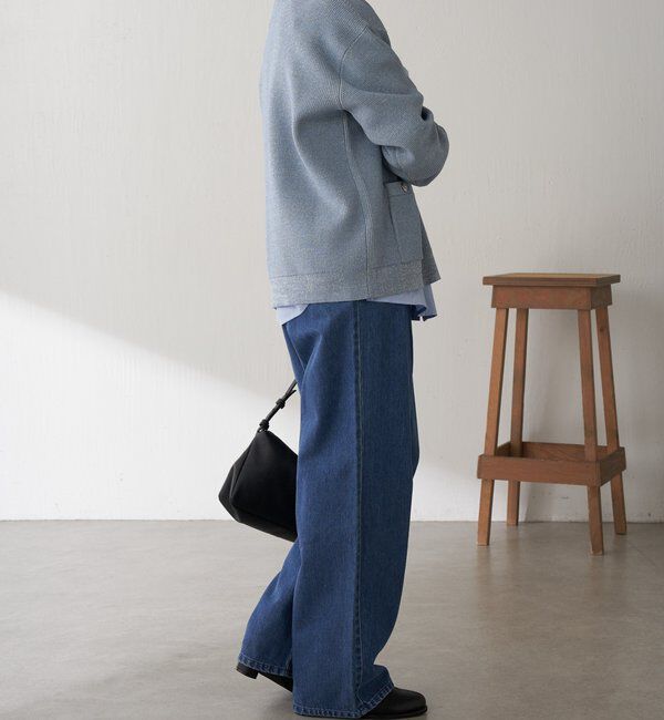  「Q.anosチャームタックデニムパンツ」|デニム|
