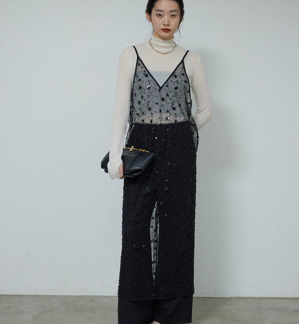  「ビジューシアーキャミワンピース」|ワンピース|