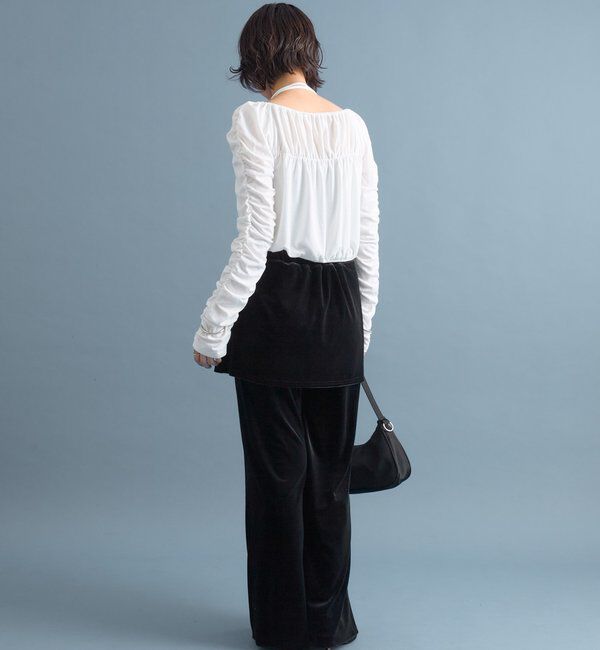  「スクエアネック シャーリングカーディガン」|Tシャツ・カットソー|