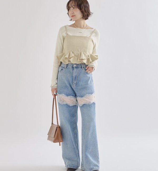  「ウェーブフリルビスチェ」|シャツ・ブラウス|