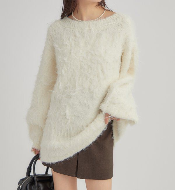  「ふわふわシャギーニット」|ニット・セーター|