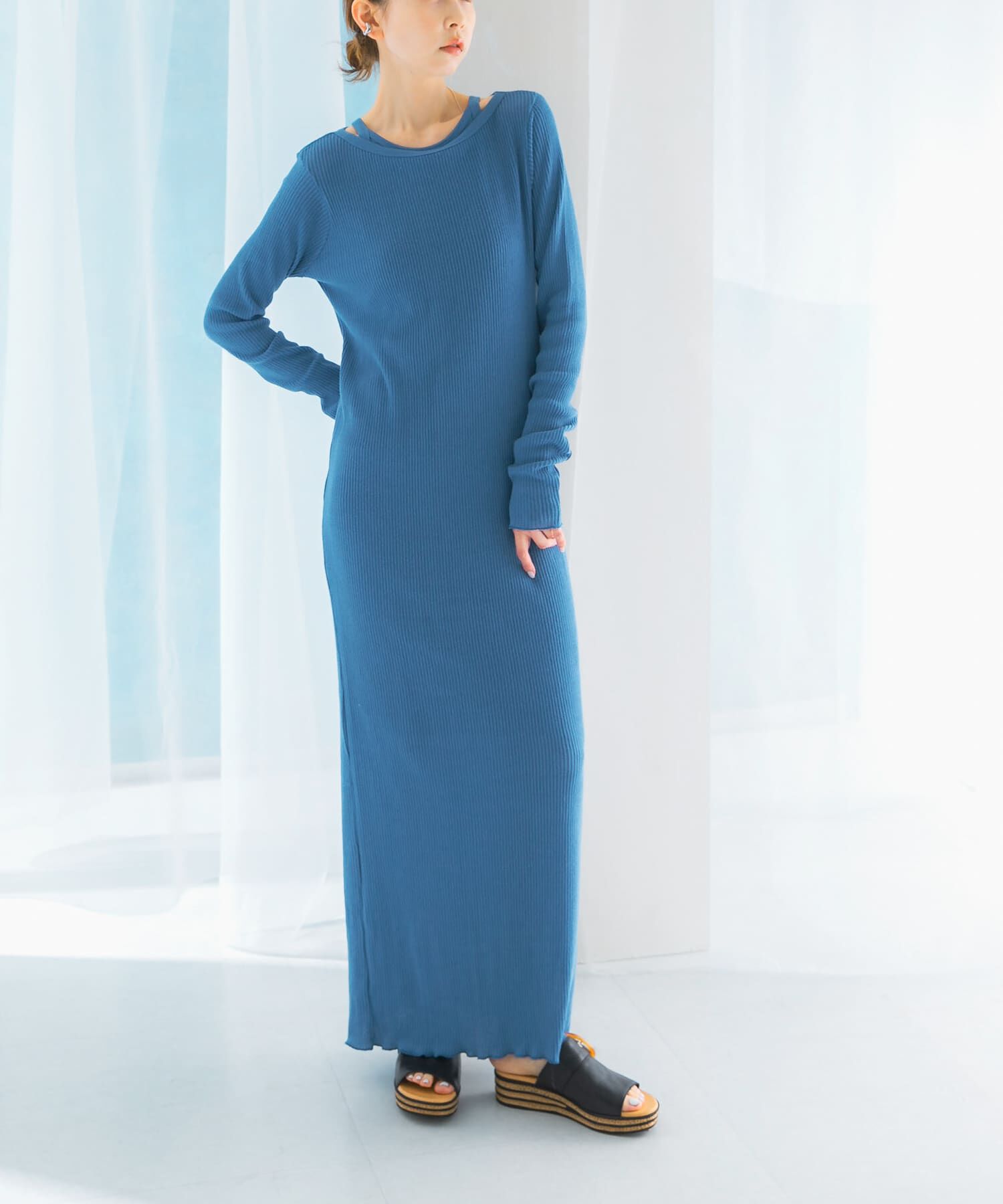 URBAN RESEARCH ROSSO「CaRouseLamBRa　LONG-SLEEVE DRESS PACK」|ワンピース|