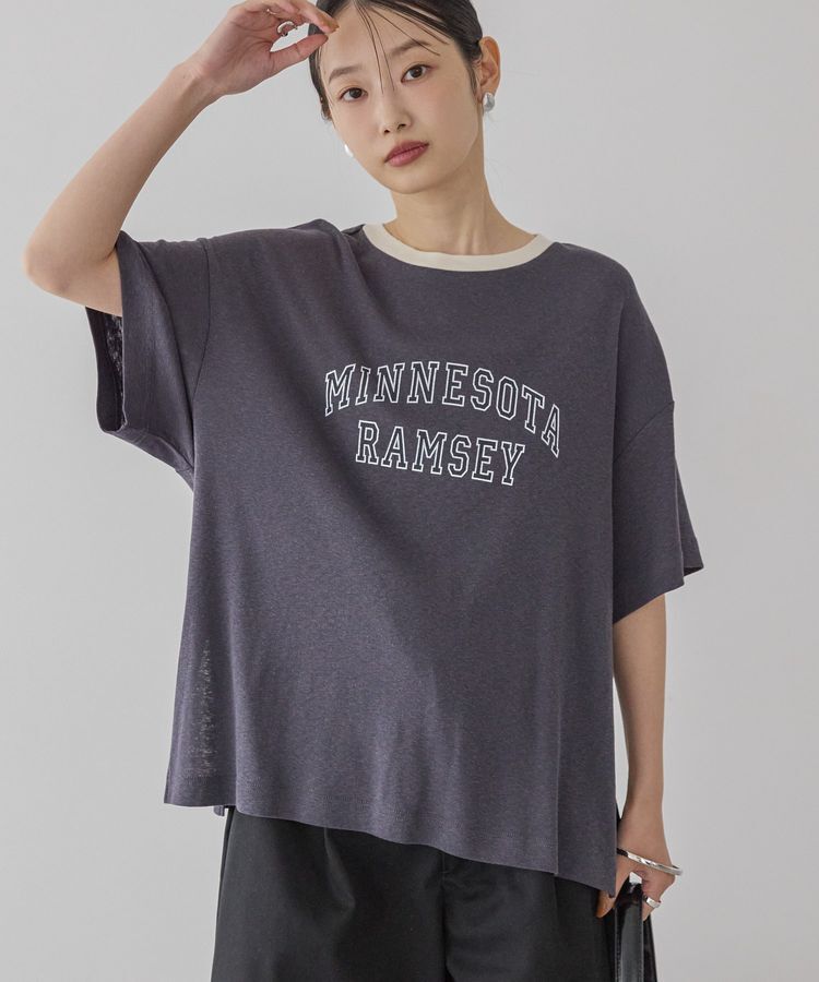 AMERICAN HOLIC「ロゴ入りヴィンテージ半袖プルオーバー」|Tシャツ・カットソー|