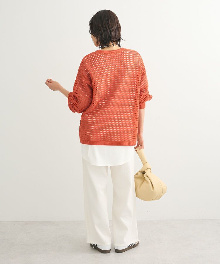 Green Parks「メッシュニットチュニック」|ニット・セーター|