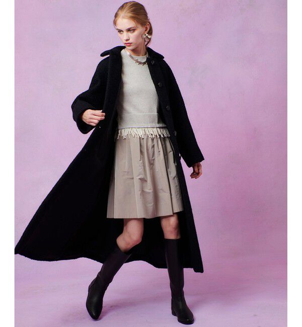 LOULOU WILLOUGHBY「【LOULOU WILLOUGHBY】タフタギャザースカート」|スカート|