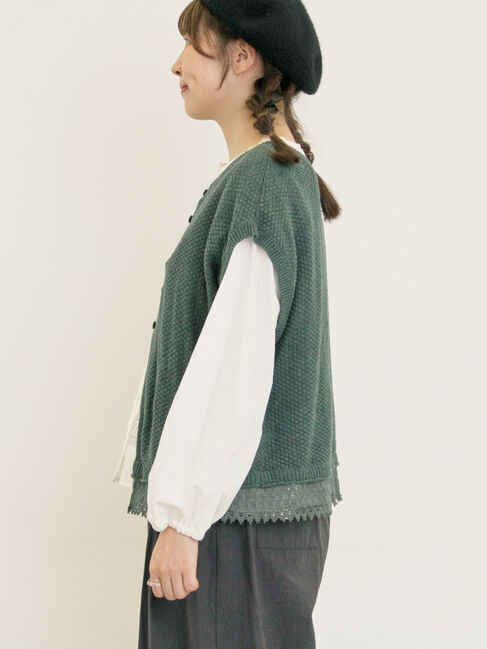 Samansa Mos2「2WAY裾レースかのこベスト」|ダウンベスト・ベスト|