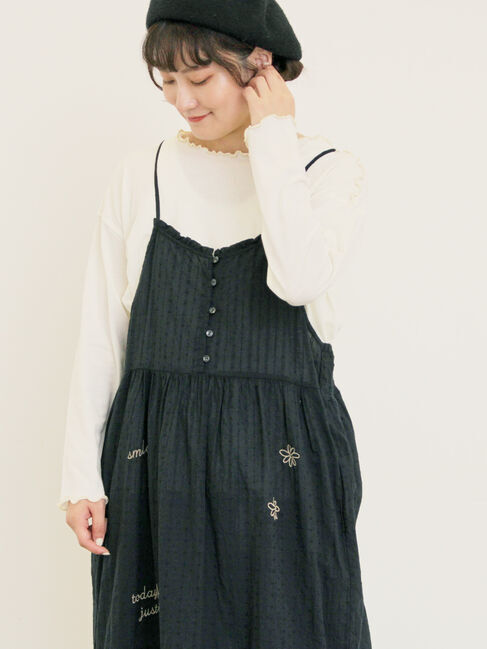 Samansa Mos2「ランダム刺繍入りワンピース」|ワンピース|