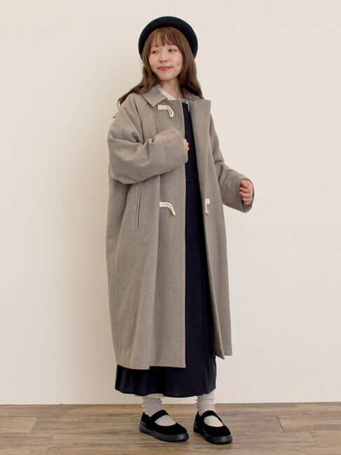 Samansa Mos2「[タスマニアウール]2WAY襟ロングコート」|その他|ベージュ