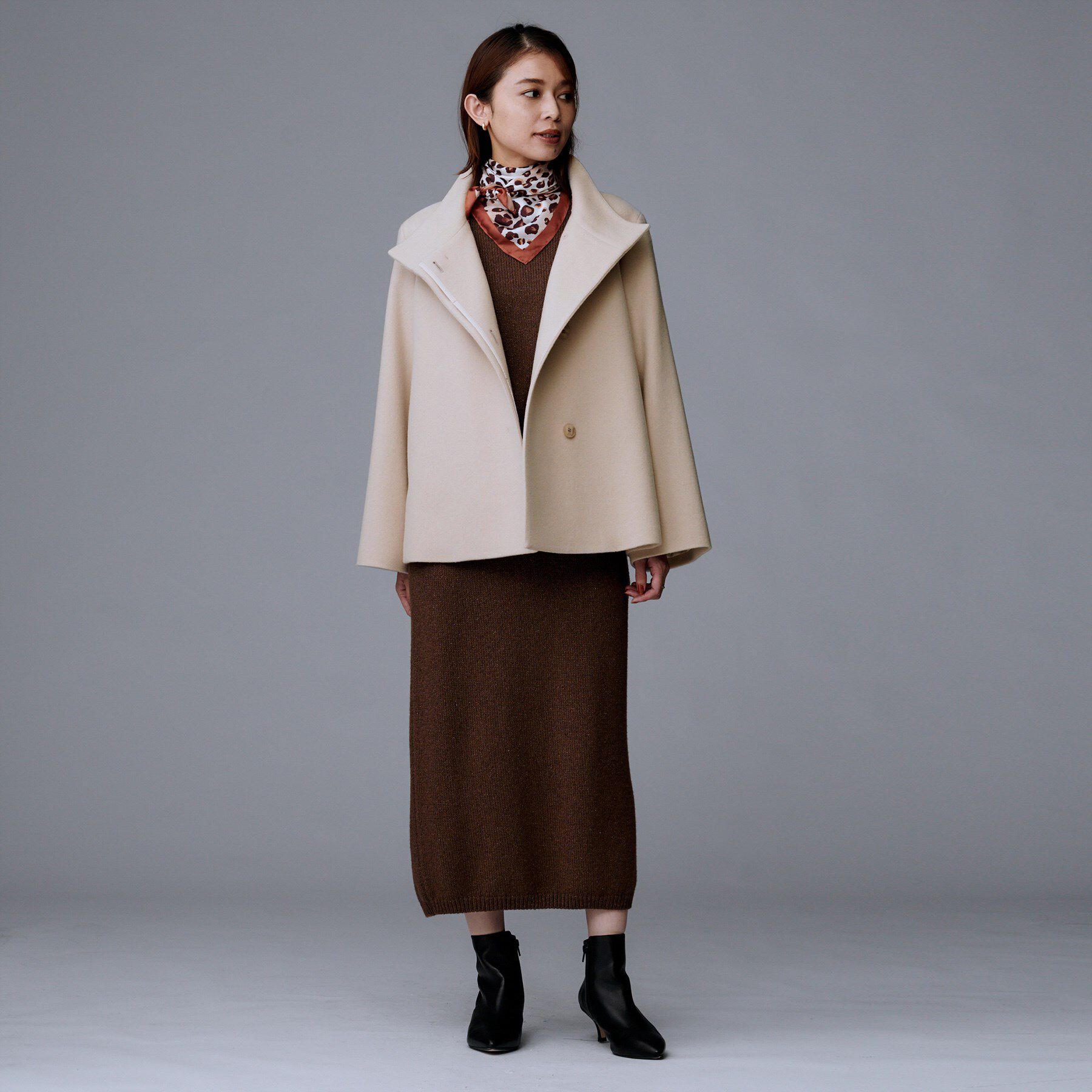 UNTITLED「【着回しが効く／オンオフアウター】ウールショートコート」|その他|