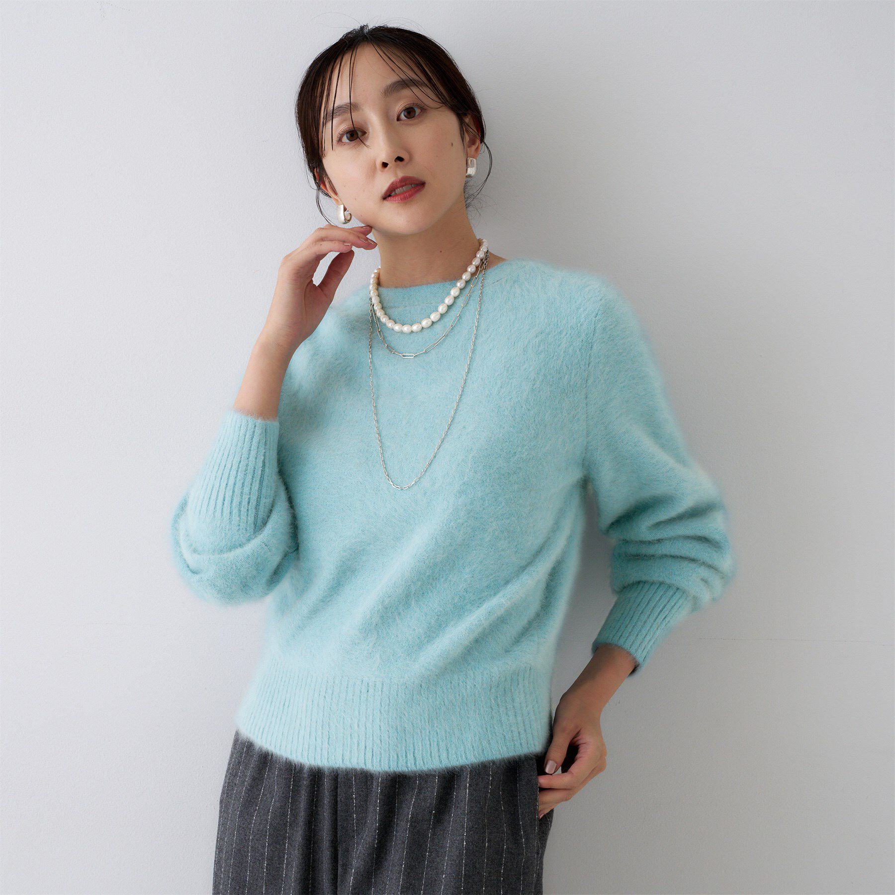 UNTITLED「【ふわふわニット/前後2WAY】フォックスカシミヤカーディガン」|カーディガン|