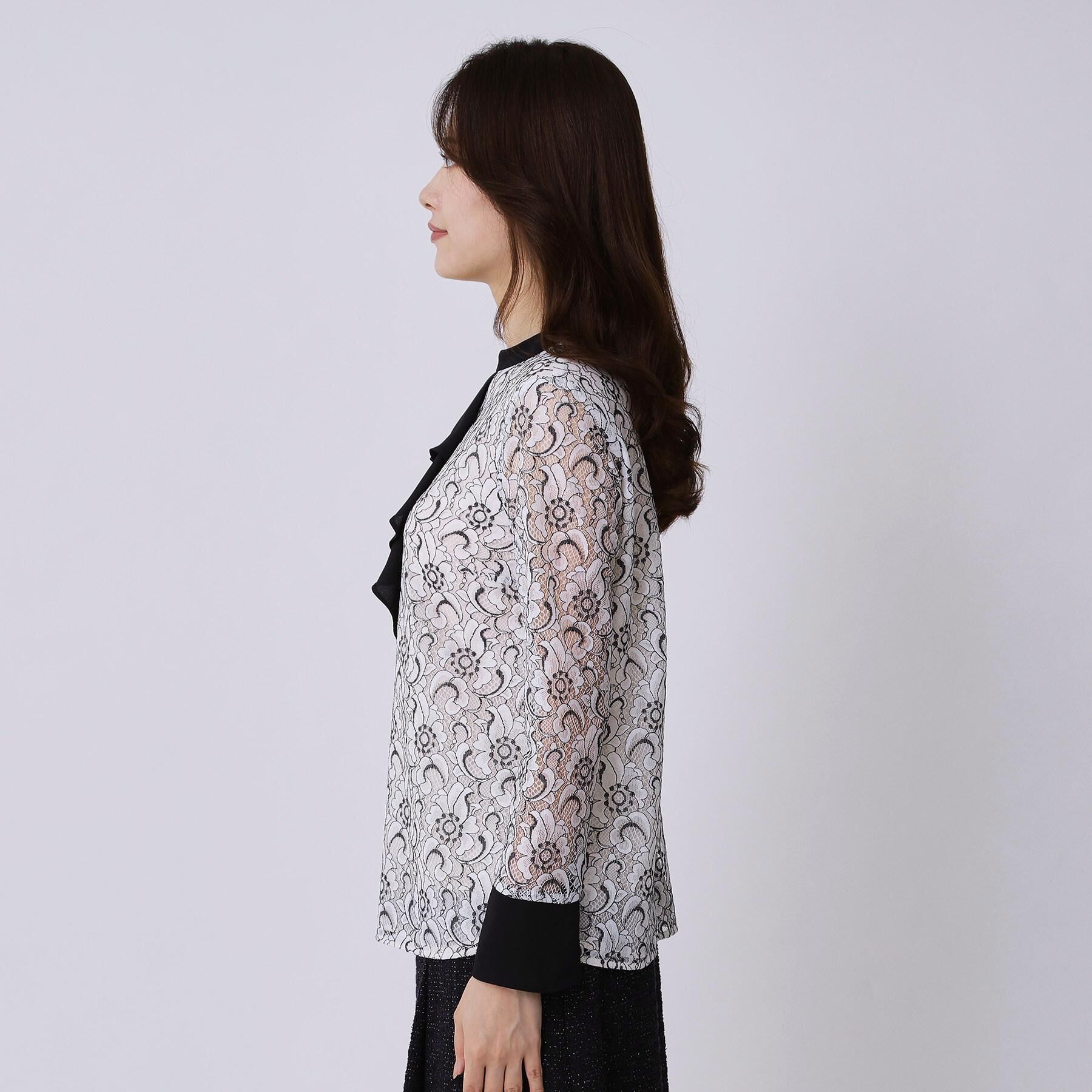 COUP DE CHANCE「【日本製】フラワーレースブラウス」|シャツ・ブラウス|
