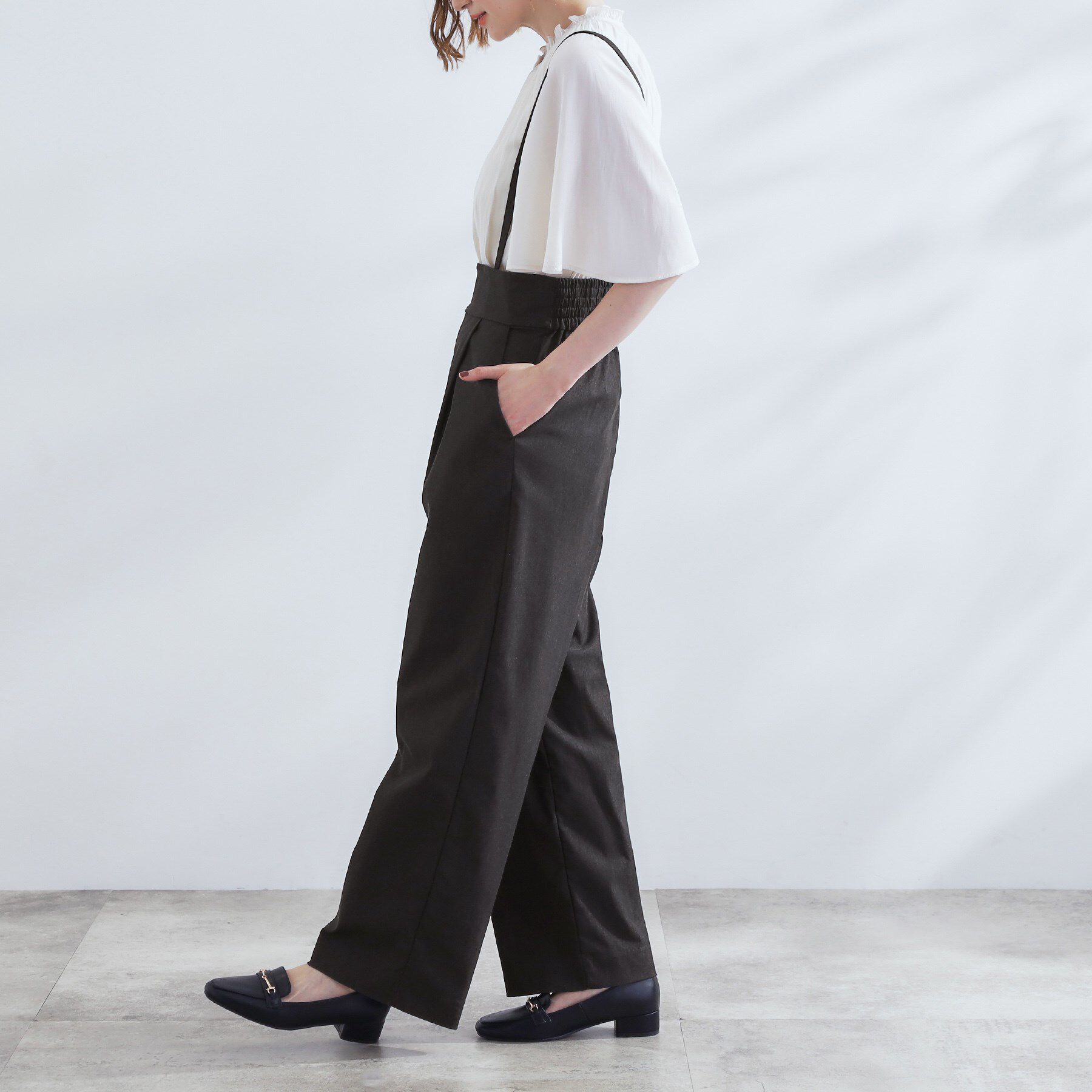 grove「【2WAY】ハイパーストレッチストラップパンツ」|その他|