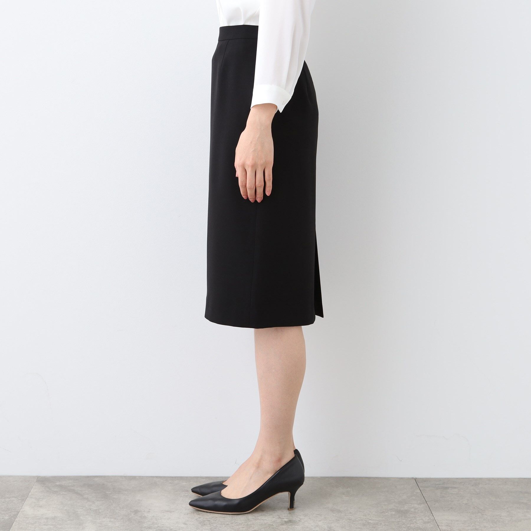 INDIVI「【洗える／UVケア／スーツ】ストレッチストレートラインスカート」|スーツ|