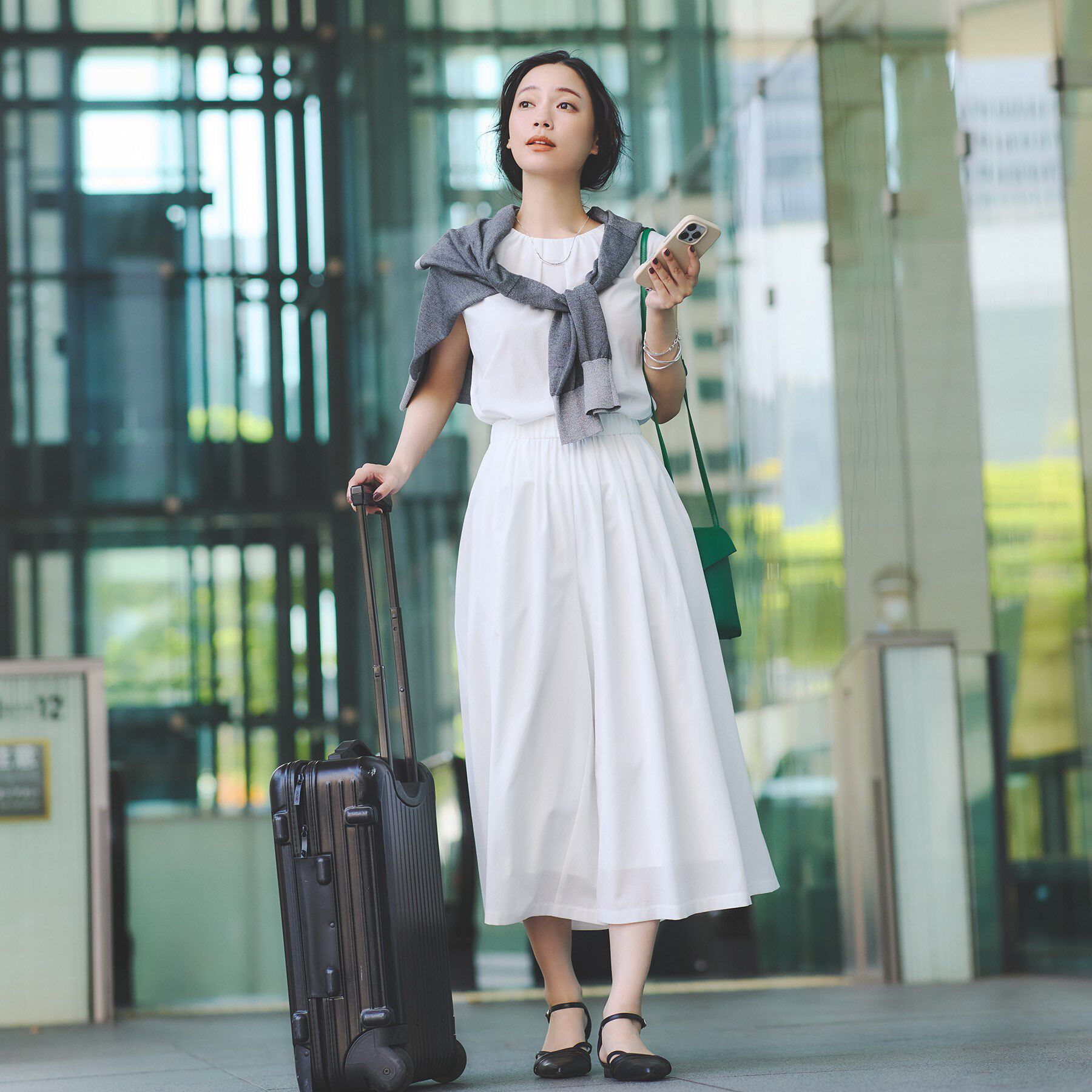 INDIVI「【クールエアー素材／UVケア／吸汗速乾】エアリータックブラウス」|シャツ・ブラウス|