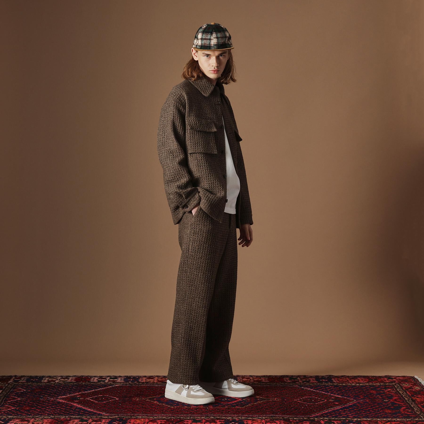 40CARATS&525「ウールワッフルオーバーシャツ」|シャツ・ブラウス|