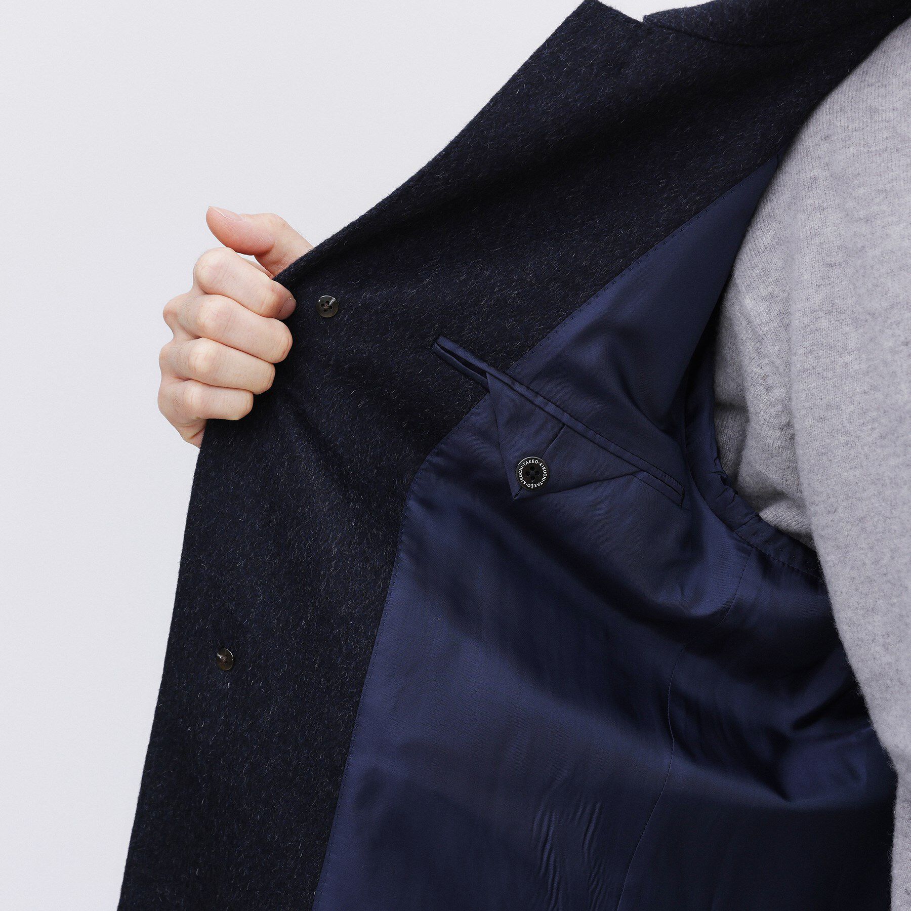 TAKEO KIKUCHI「カシミヤブレンド ビーバー調ステンカラーコート」|ステンカラーコート|