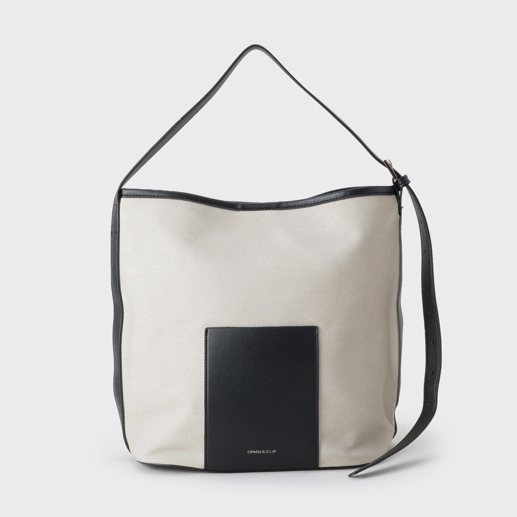 OPAQUE.CLIP「キャンバス調合皮ワンハンドルショルダーバッグ」|ショルダー・メッセンジャー|