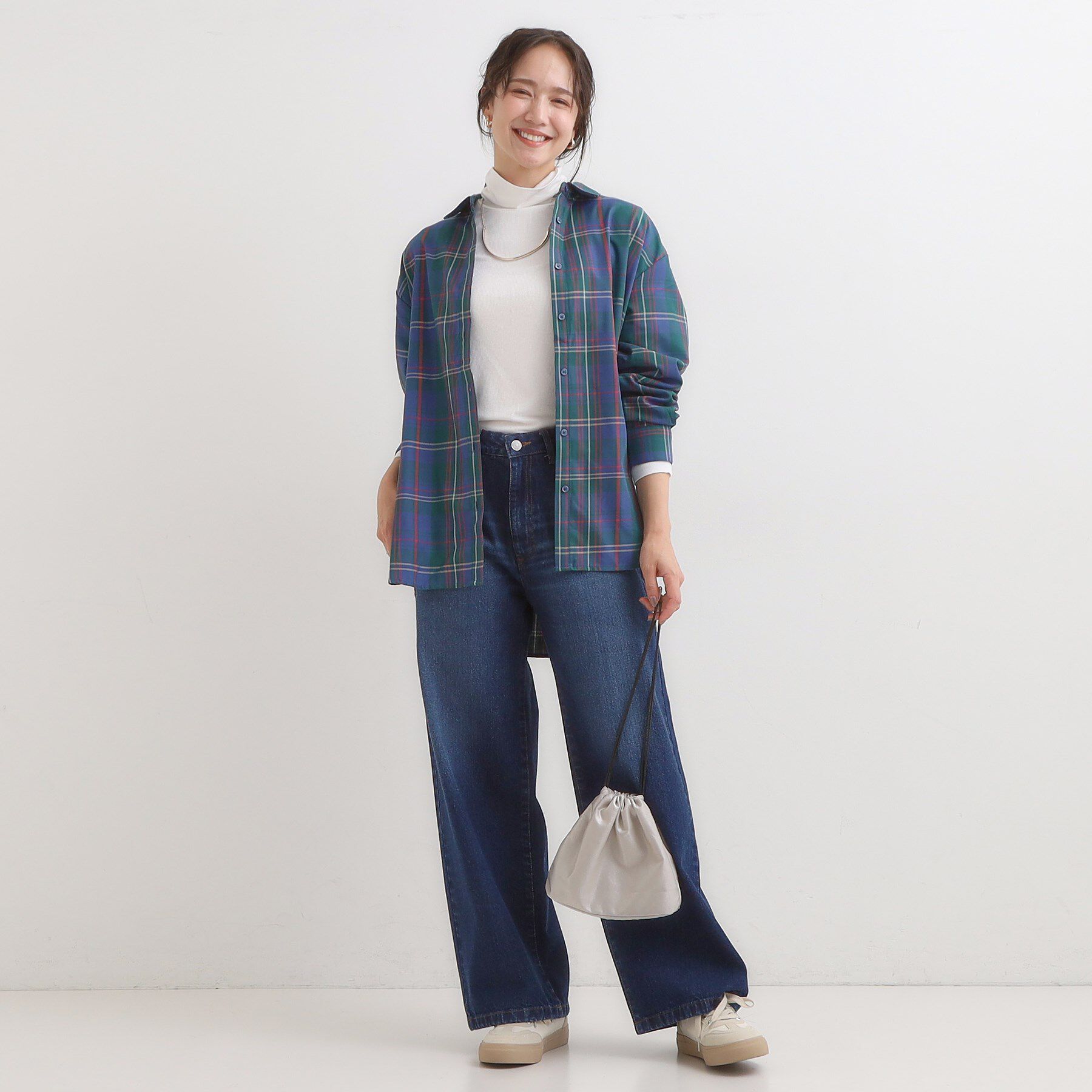 SHOO･LA･RUE「【S-LL/吸湿発熱】なめらかとろみ インナータートル」|Tシャツ・カットソー|