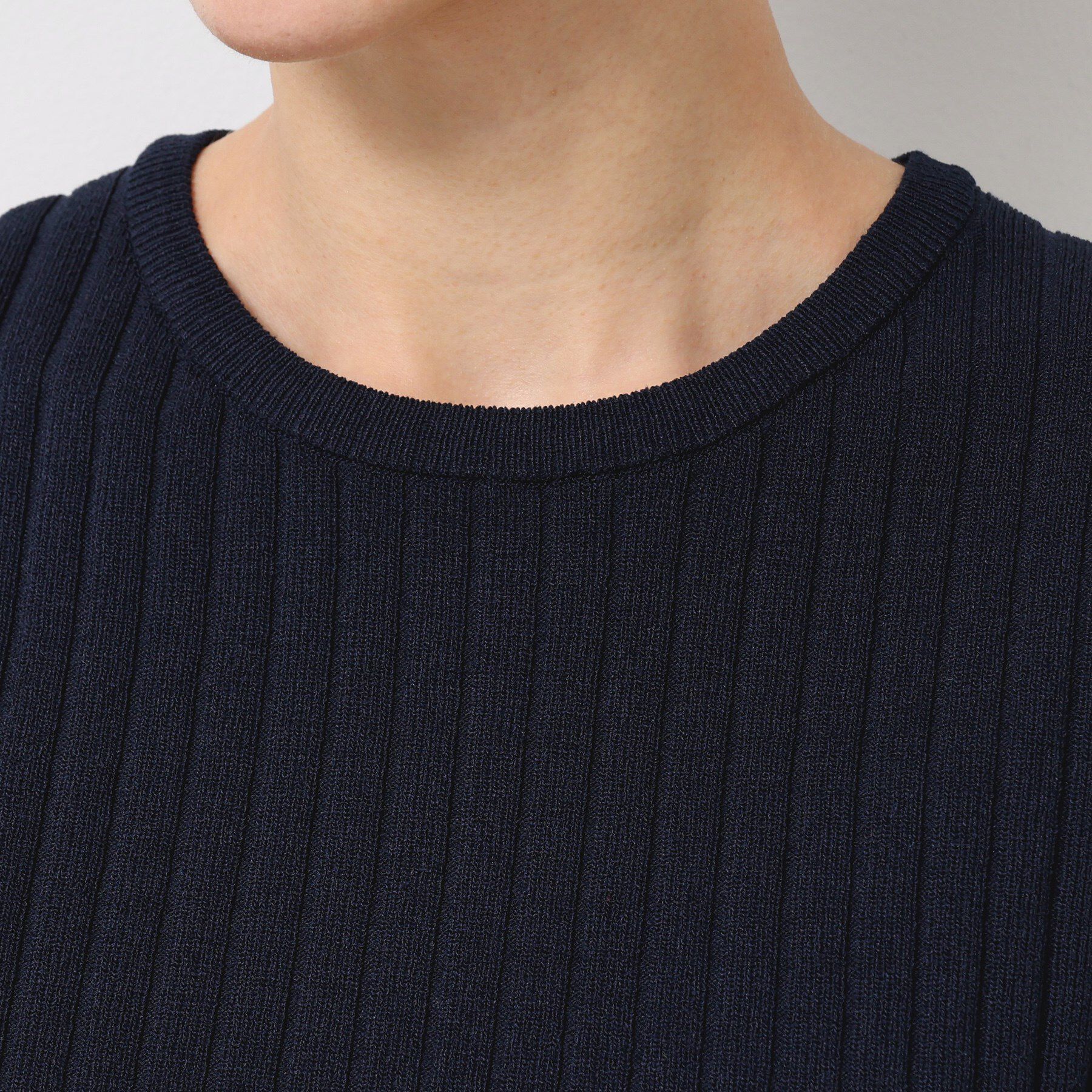 Dessin「【洗える】リブノースリーブニット」|ニット・セーター|