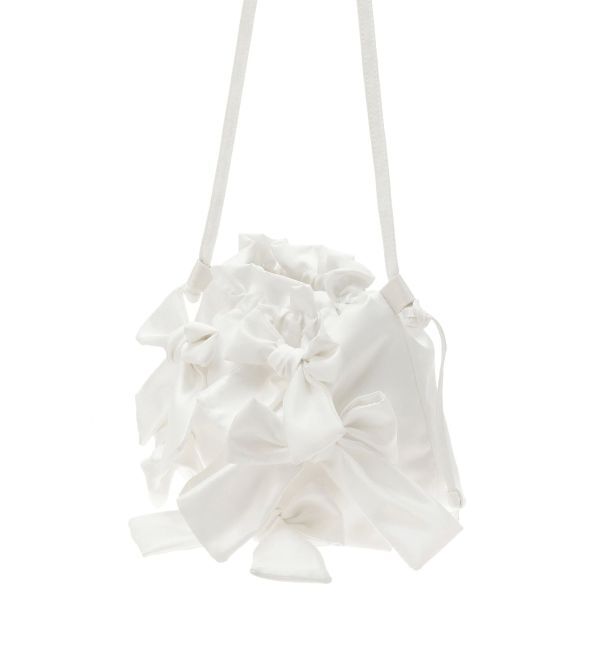 merry jenny「ribbon ribbon pochette」|ショルダー・メッセンジャー|アイボリー