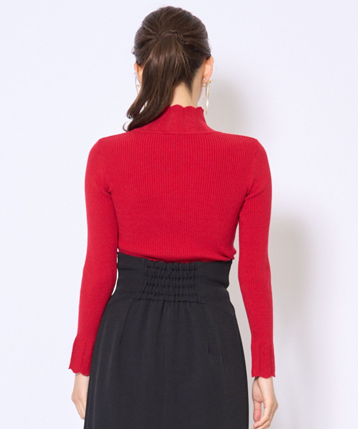 アンドクチュール「スカラハイネックニットプルオーバー」|ニット・セーター|