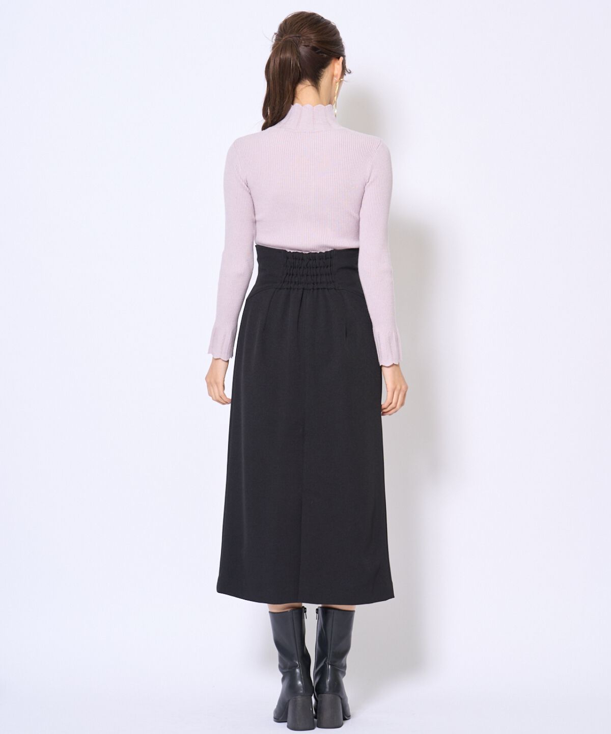 アンドクチュール「スカラハイネックニットプルオーバー」|ニット・セーター|