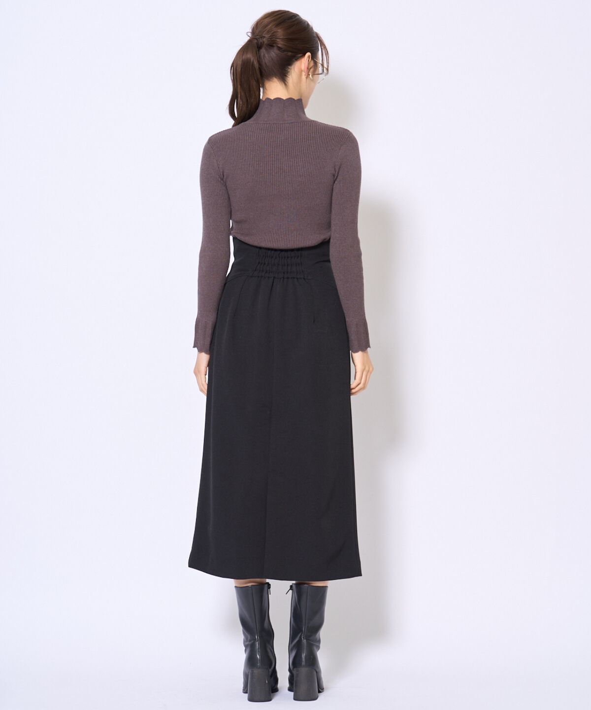 アンドクチュール「スカラハイネックニットプルオーバー」|ニット・セーター|